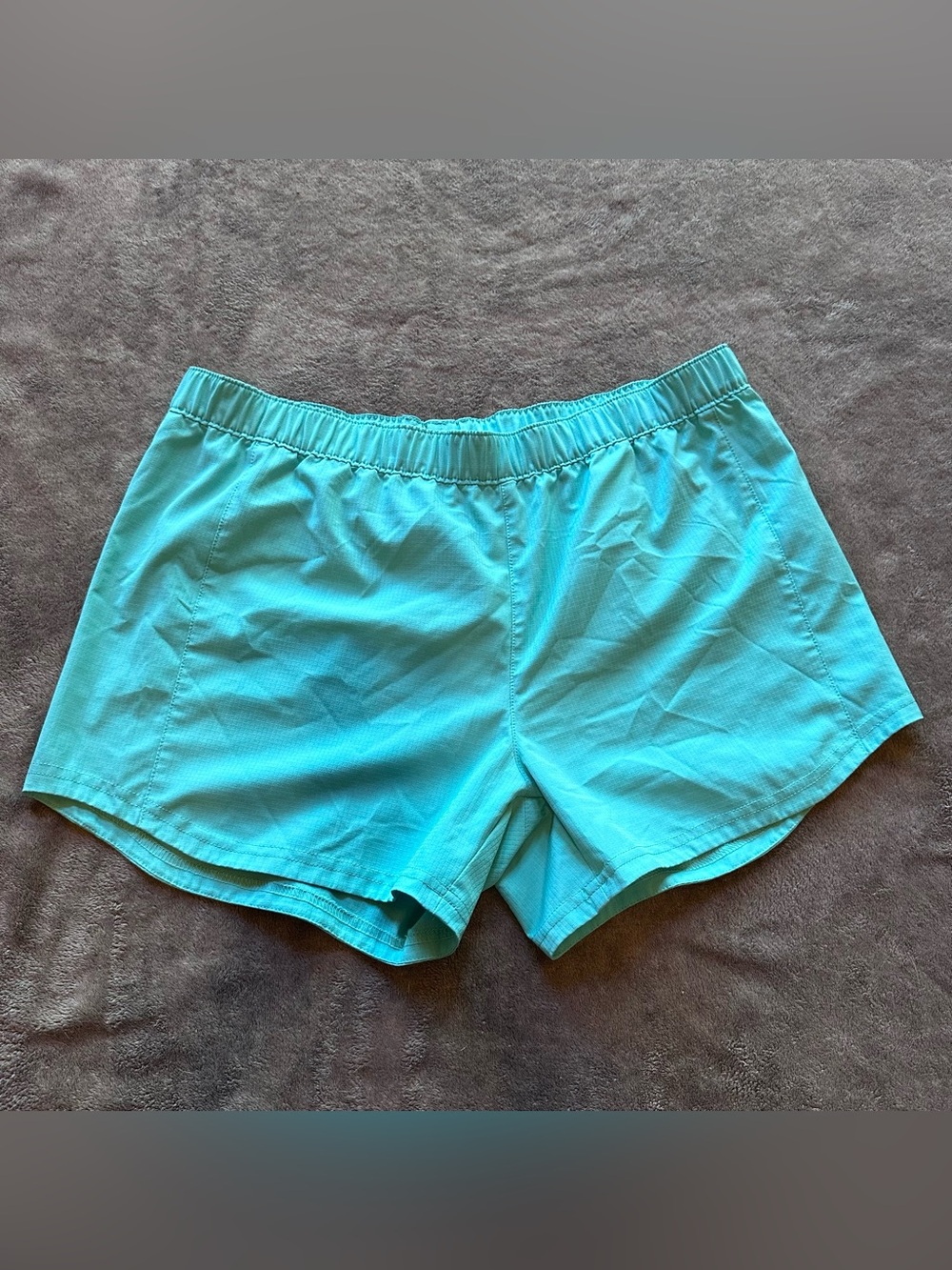 Women's Athletic Swim/Workout Shorts - Turquoise Size Large